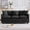 Black, variant on 71.7" Cloud Sofa, Modern 3-Seater Couch with Deep Seat, Soft Chenille Upholstery & 3 Throw Pillows
