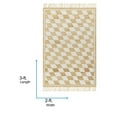 thumbnail image 3 of Livabliss x Becki Owens Kamey Checkerboard Fringe Area Rug,2' x 3',Beige/Checkered, 3 of 9
