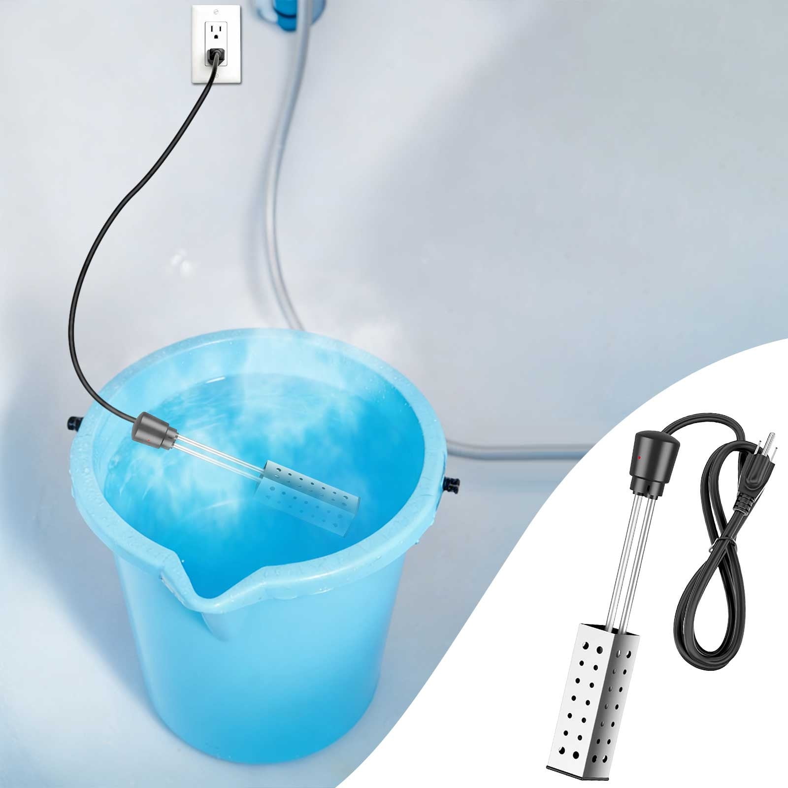 BiFandian Fast Water Heater, Pool Heating Rod for Quick Heating, Bathtub Water Heater for Warm Water, Portable Heating Element, Personal Use