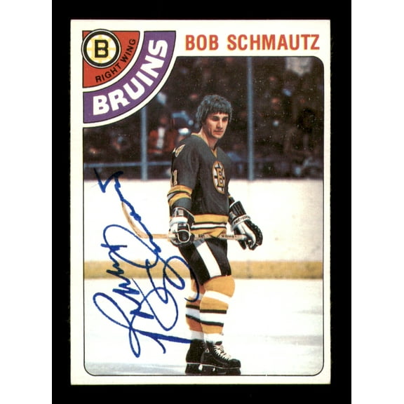 Bob Schmautz Autographed 1978-79 Topps Card #248 Boston Bruins SKU #251400
