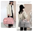 thumbnail image 3 of Bolsa de deporte para gimnasio, bolsa de lona con compartimento para zapatos, viaje de fin de semana, 3 of 8