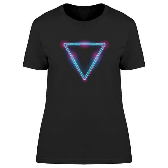 Neon Illuminated Triangle T-Shirt Women -Image by Shutterstock, Female 3X-Large