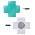 thumbnail image 4 of 12 Pairs Disposable Breast Covers Nipple Cover Self-adhesive Pasties Stickers, Cross Shape, 4 of 6