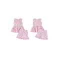 thumbnail image 2 of Cenuakty Little Girls 1T-6T Easter Outfits Adorable Cross Bunny Embroidery Sleeveless Square Neck Tank Tops and Plaid Shorts Set, 2 of 9