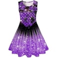 thumbnail image 2 of YTDSCS Kids Youth Summer Dresses 4-13Years Sleeveless Printed Skirt Casual Dress Toddler Versatile Comfortable Breathable Floral Print Soft Dress A-Line Skirt for 4-13Years, 2 of 7