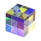 thumbnail image 1 of SGACAI Cubo de vidrio óptico mágico, cubo dicroico, prisma, combinador RGB, divisor, STOCK DEL REINO UNIDO, 1 of 7