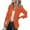 Orange, variant on Yoodem Blazer for Women 2023 Womens Blazer Jackets Women's Open Work Blazers Coat Casual Sleeve Front Long Office Women's Coat Blazer Army Green L