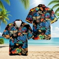 thumbnail image 2 of Netecom Happy Turkey Day Hawaiian Shirt for Men Women, Thanksgiving Turkey Music Button Down Summer Beach Shirts, S-5XL, 2 of 6