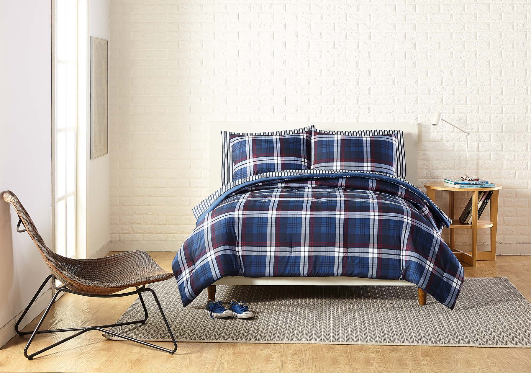 Peking Handicraft Denver Plaid 7-Piece Bed in a Bag ...