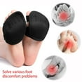 thumbnail image 5 of Metatarsal Foot Pads 1 Pair Toe Separator Five-Toes Socks Forefoot Pads Non-Slip Ballet of Foot Cushions Toe Supports Ballet Wear Forefoot Pads L, 5 of 7