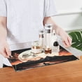 thumbnail image 4 of Acrylic Tray 15.7*11.8*1.9 Inch Transparent Tray Food Tray Tea Cup Tray Serving Trays Cosmetics Storage Kitchen Table Bathroom Sundry Storage Wolf Of The Night, 4 of 7