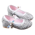 thumbnail image 4 of Toddler Girl Mary Jane Shoes Girls Latin Dance Shoes Princess Rhinestone Shoes Wedding Party Dress Shoes 2-10T, 4 of 8