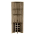 thumbnail image 5 of Particle Board Material - Three Shelves and Wine Rack Design - Dining Room Space - Modern Aesthetic Upgrade, 5 of 7