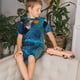 thumbnail image 4 of Balery Modern Style Blue Parrot Conjunto de Pijama Infantil de Manga Corta con Estampado – Ropa de Dormir de Algodón Suave-4X-Large, 4 of 6