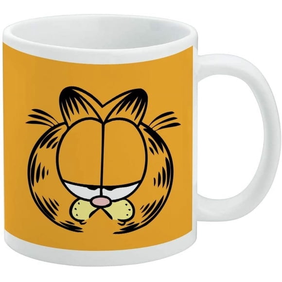 Garfield This IS My Happy Face Ceramic Coffee Mug Novelty Gift Mugs for Coffee Tea and Hot Drinks 11 Ounces White