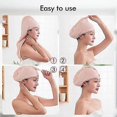 thumbnail image 4 of Super Absorbent Hair Turban Towel - Coral Fleece Hair Turban Towel, Hair Drying Cap Crday Gift, 4 of 5