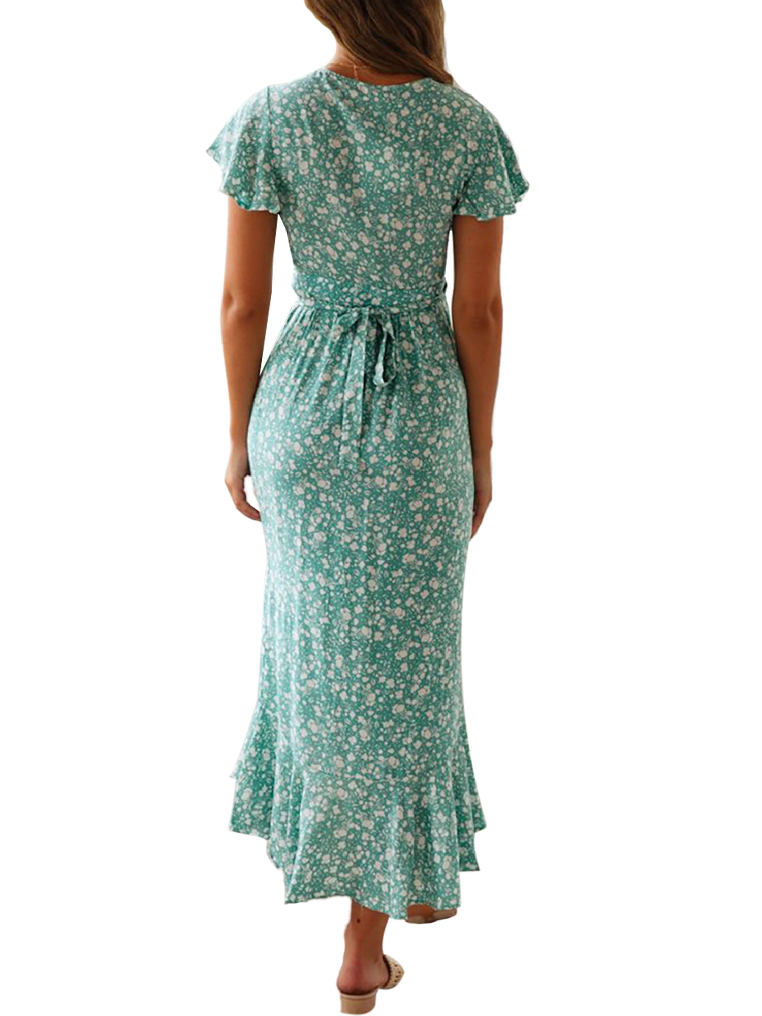 long sundress with short sleeves