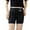 Black, variant on Girls' Sports Shorts Breathable Elastic Summer Casual Bottom Pants with High Waist and Built-In Liner for Active Girls Ages 2 to 16