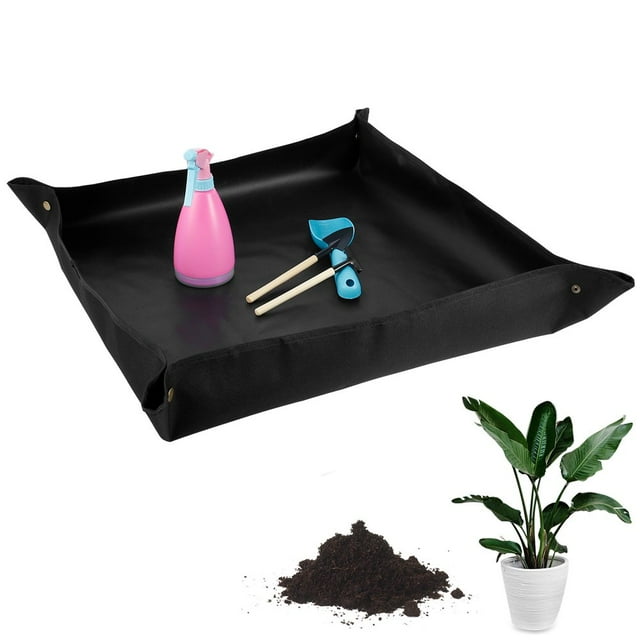 Ensemble de 5 Pcs d'Outils de Jardin Outil de Plantation Miniature Mini Trousse d'Outils de Transplantation Portable avec Pelle Râteau Bouteille de Pulvérisation Tapis de Pot de Transplantation