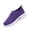 Purple_010, variant on Women Elastic Knit Walking Shoes, Lightweight Slip On Breathable Casual Sneakers, Soft Comfortable Daily Yoga Outdoor Footwear Purple 10(EU-43)