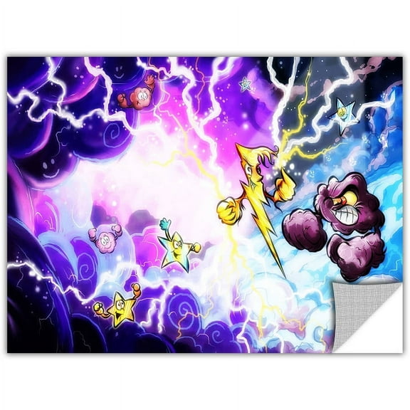 ArtApeelz Luis Peres "Thunder" Removable Wall Art Graphic