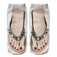 thumbnail image 2 of Socks 3D Pattern Sandals Print Socks Running Socks Women Personality Low Ankle Sports Socks, 2 of 3