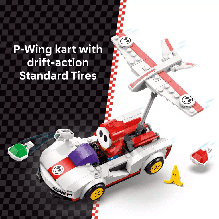 LEGO, Super Mario: Mario Kart, 72045, Red Shy Guy and P-Wing