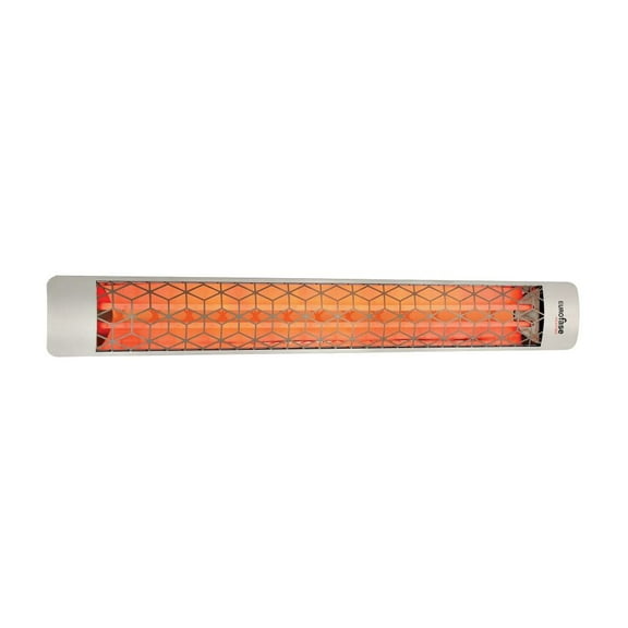 Eurofase Heating - 6000 Watt Electric Infrared Dual Element Heater-277 Voltage-Stainless Steel Finish-Stella Decorative Fascia