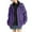Purple, variant on Women's 3 in 1 Windbreaker Winter Inner Fleece Warm Jacket Outdoor Waterproof Ski Jackets Snow Coat Snowboarding Jackets with Pockets