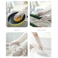 Cleaning Gloves, Reusable Natural Rubber Dish Gloves, Latex NonSlip