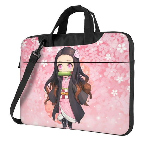 Demon Slayer Kamado Nezuko Laptop Bag Laptop Case Computer Notebook Briefcase Messenger Bag With Adjustable Shoulder Strap 13 Inch