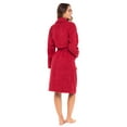 thumbnail image 5 of Skylinewears Woman Cotton Bathrobe Terry Cloth Knee Length Spa Bathrobe Soft Shower Robe, 5 of 5