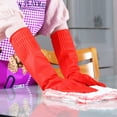 thumbnail image 4 of FCTTD Rubber Cleaning Gloves Kitchen Dishwashing Glove 1-Pairs,Waterproof Reuseable.(Medium), 4 of 6