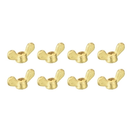

Brass Wing Nuts M5 Butterfly Nut Hand Twist Tighten Fasteners for Furniture Machinery Electronic Equipment 8Pack