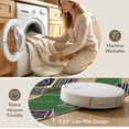 thumbnail image 5 of ODIKA 3'x5' Washable Area Rug Non-Slip, Flatweave, Easy Care Scoreboard Layout With Plate Center Emblem Baseball Field Sport Playful for Hallway, Laundry Room, 5 of 7