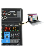 4 Channel Sound Mixer Bluetooth-Function 24 DSP Effects USB Computer Record Play Live Broadcast Mixing Console