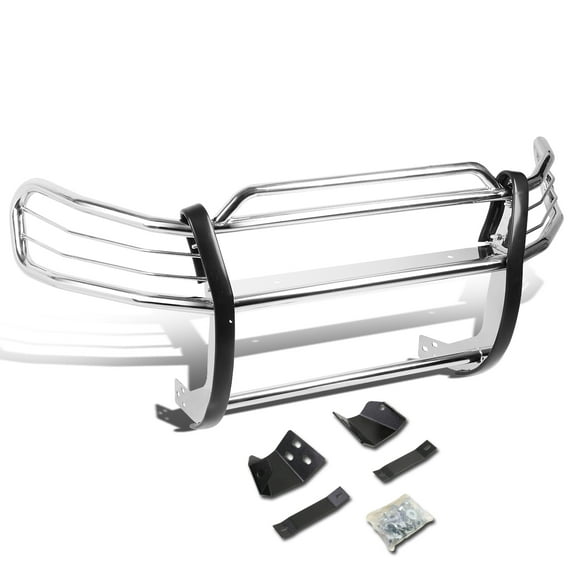 DNA Motoring GRILL-G-058-SS For 1996 to 2000 Toyota Rav4 Xa10 Front Bumper Protector Brush Grille Guard (Chrome) 97 98 99