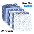 thumbnail image 1 of Amdohai 7Pcs/Set DIY Assorted Pattern Floral Printed Patchwork Cotton Fabric Cloth Sewing Quilting Cloth 250x250mm, 1 of 8