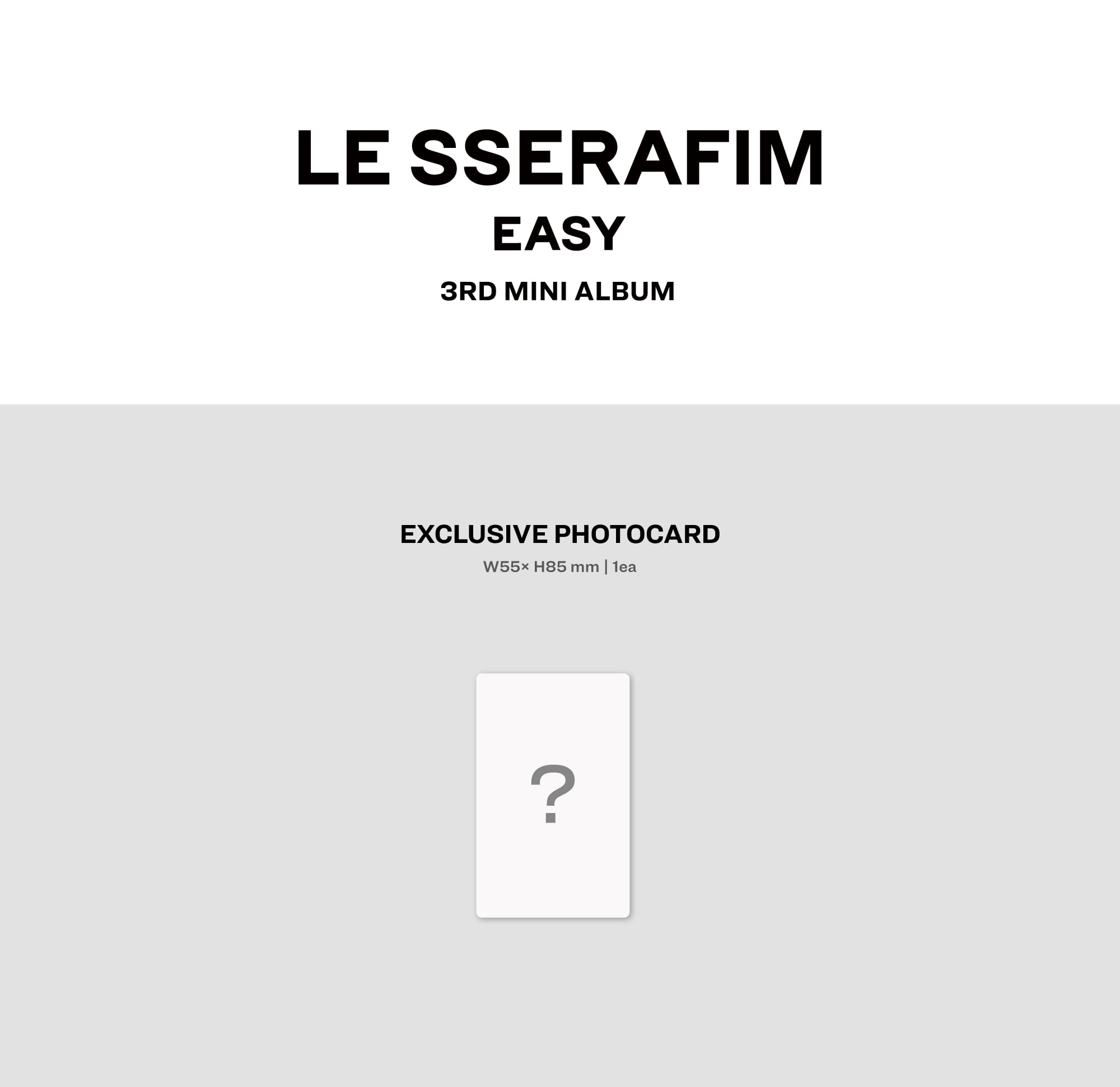 LE SSERAFIM - 3rd Mini Album 'EASY' Vol. 1 (Walmart Exclusive) - K