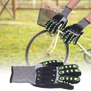 Spptty Gant de protection 5 Gant de travail noir résistant à l'impact pour jardinage en plein air, Gants de travail, Gant protecteur