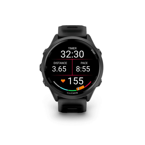 Garmin Forerunner 570 Smartwatch 47mm, AMOLED, Slate Gray Aluminum, Black, GPS Fitness Tracker, Running, Triathlon, 11-Day Battery
