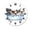 FFclock014, variant on ZXCXRQFa Desk Clocks Cute Zebra In The Bathtub Clock Wall Decor Battery Operated Floral Clocks Spring Wall Clocks Round Desk Clock 10 in Non Ticking Analog Bathroom Clocks