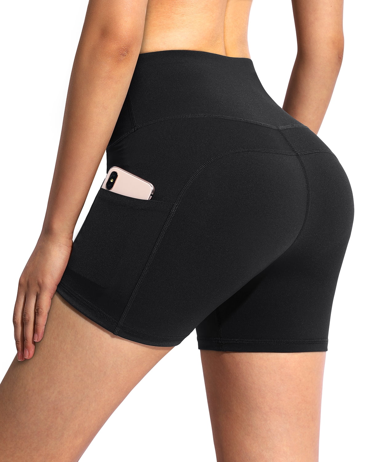 women's high waisted spandex shorts