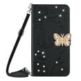 thumbnail image 2 of Allytech for Google Pixel 8 Pro Case with Bling Glitter Butterfly Embossed, Slim Fit Shoulder Strap Lanyard Kickstand Flip Folio Bumper Anti-Scratch Wallet Phone Case Cover for Google Pixel 8 Pro 6.7", 2 of 13