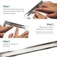 thumbnail image 4 of 50Pcs Photo Frame Spring Hardware Aluminum Alloy Spring Clips Metal Spring Clips for Picture Frame, 4 of 6