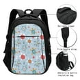 thumbnail image 3 of Balery Sea Turtle Print USB Charging Backpack for Men and Women - Water-Resistant, Anti-Theft Laptop Backpack with USB Port for Travel, Work, School, and College, 3 of 7