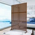 thumbnail image 3 of Neutypechic Outdoor Privacy Screen with Stand 76" x 47.2" x 15.7" Metal Balcony Decorative Screen, 3 of 5