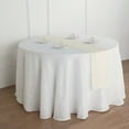 Efavormart 12"x108" IVORY Premium Faux Linen Runner, Slubby Textured ...