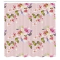 thumbnail image 2 of Ambesonne Floral Shower Curtain, Watercolor Shabby Ornaments, 69"Wx84"L, Pale Salmon, 2 of 4