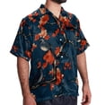 thumbnail image 2 of Tree Men's Casual Printed Button Down Short Sleeve Beach Shirts, 2 of 6